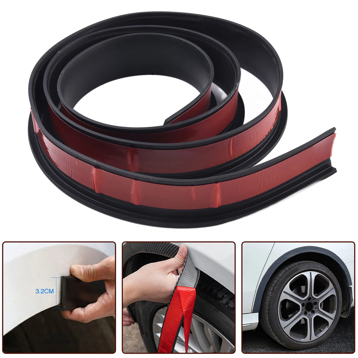Car Accessories Protect Trim Wheel Eyebrow Anti Wear Anti-collision Strip Board Protect Trim Wheel Eyebrow New Practical Quake