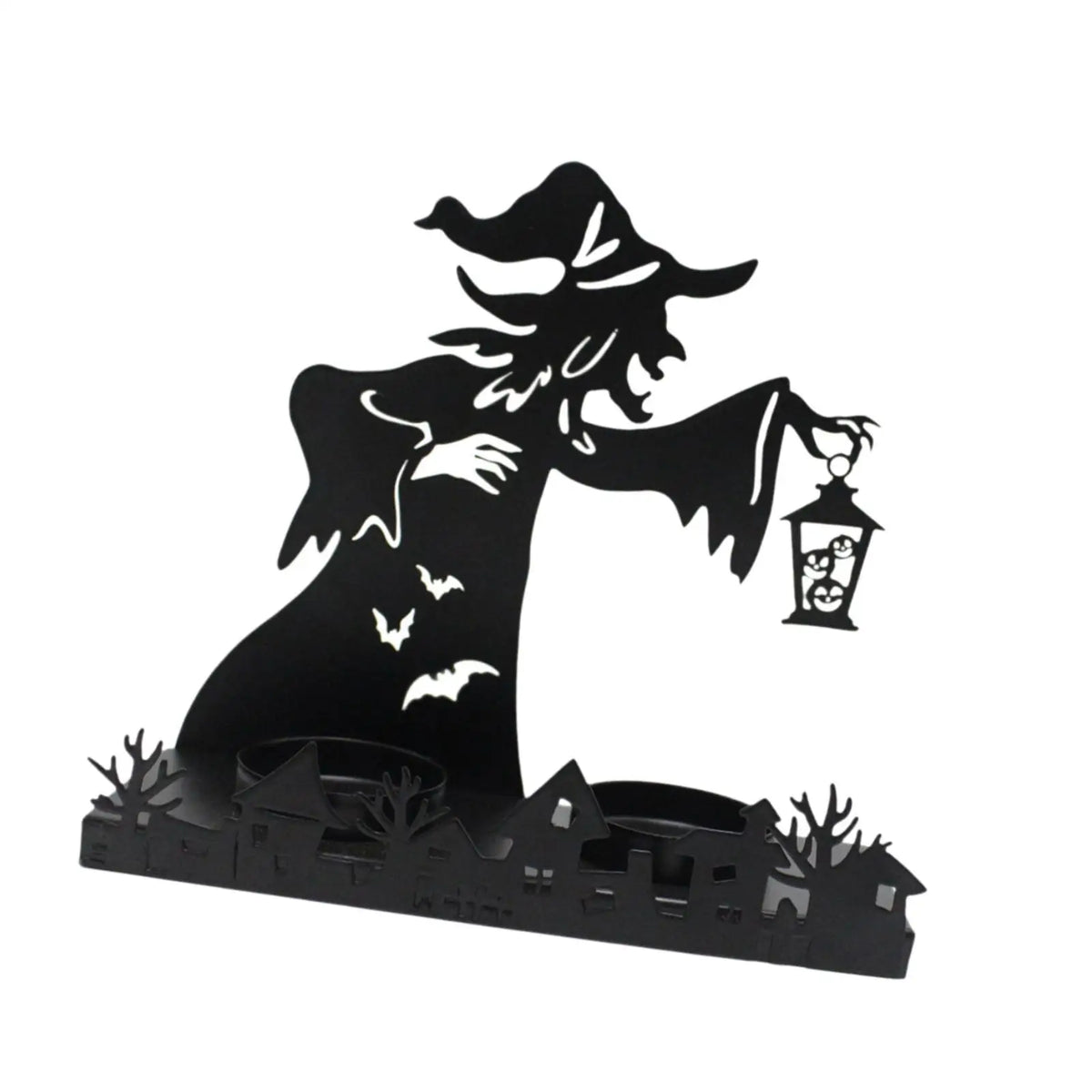 Witch Tealight Candle Holder Gift Halloween Candle Holder Candlestick for Dining Room Dinner Wedding Housewarming Pillar Candle Quake