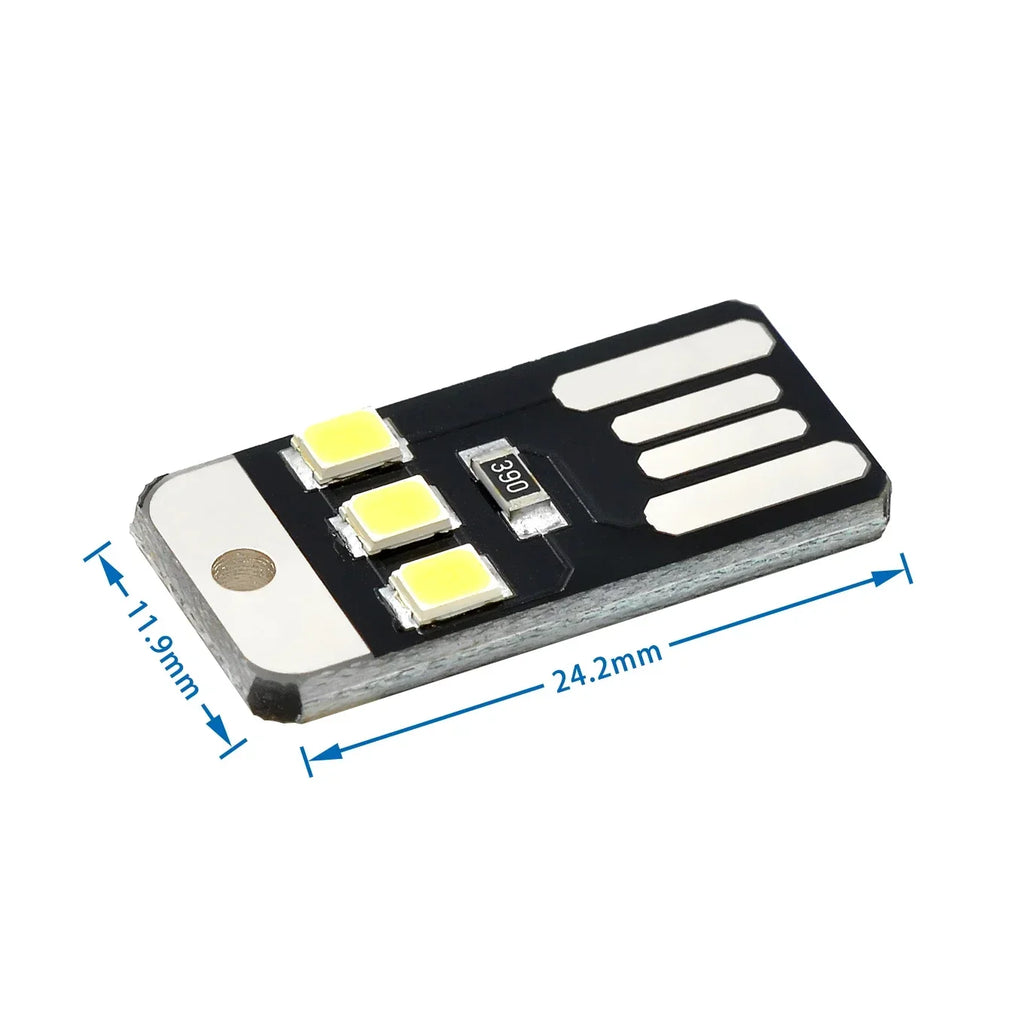 10-pcslot Camping Night Hiking Tent Lamp Light Outdoor Portable Energy Saving Flashlight Mini Ultra-thin Mobile USB LED Keychain Quake