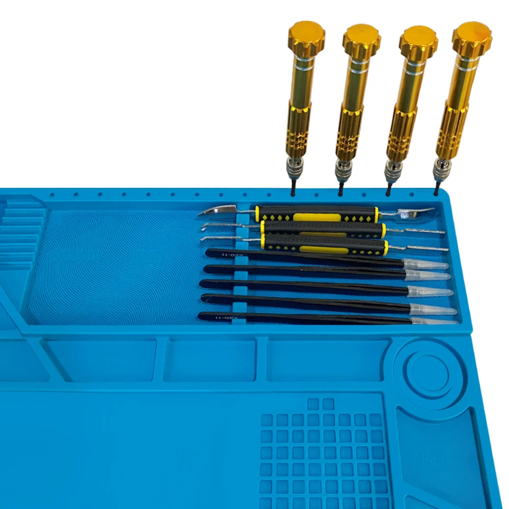 ESD Heat Insulation Working mat Soldering Station Iron Phone Computer Repair Mat Magnetic Heat-resistant BGA Insulator Platform Quake