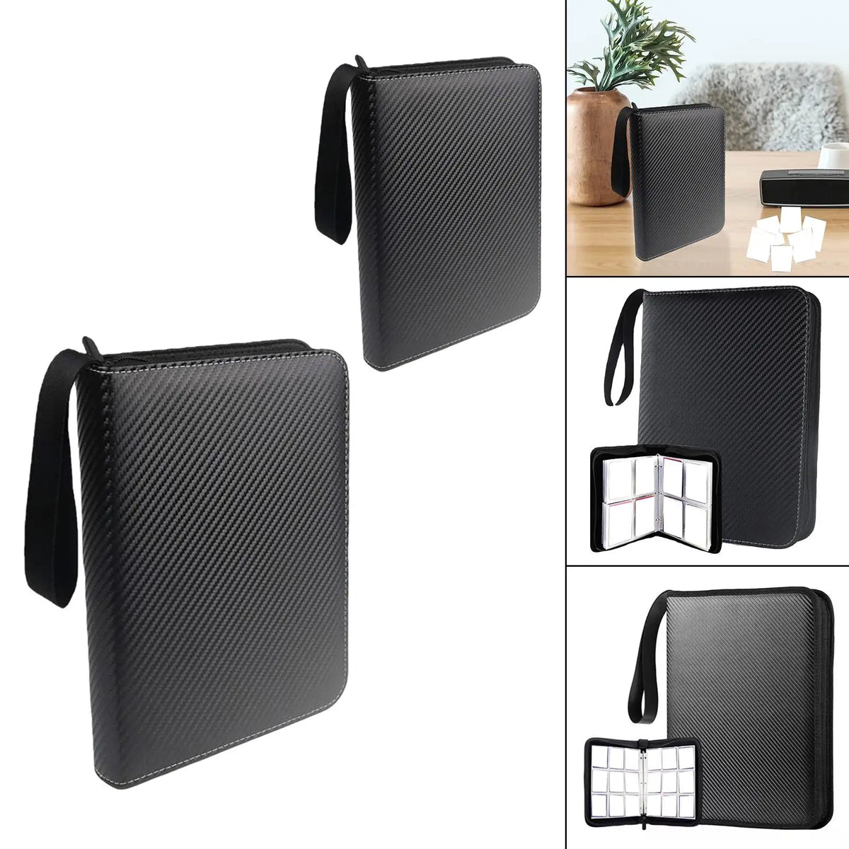 Trading Cards Album Storage Folder Binder Organizer Cards Holder Pocket Quake