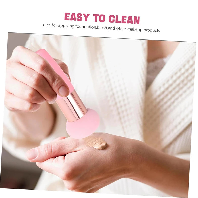 New Mushroom Head Makeup Brush Puff Beauty Makeup Sponge With Handle Make-up for Fashion Women Professional Makeup Tools Puff Quake