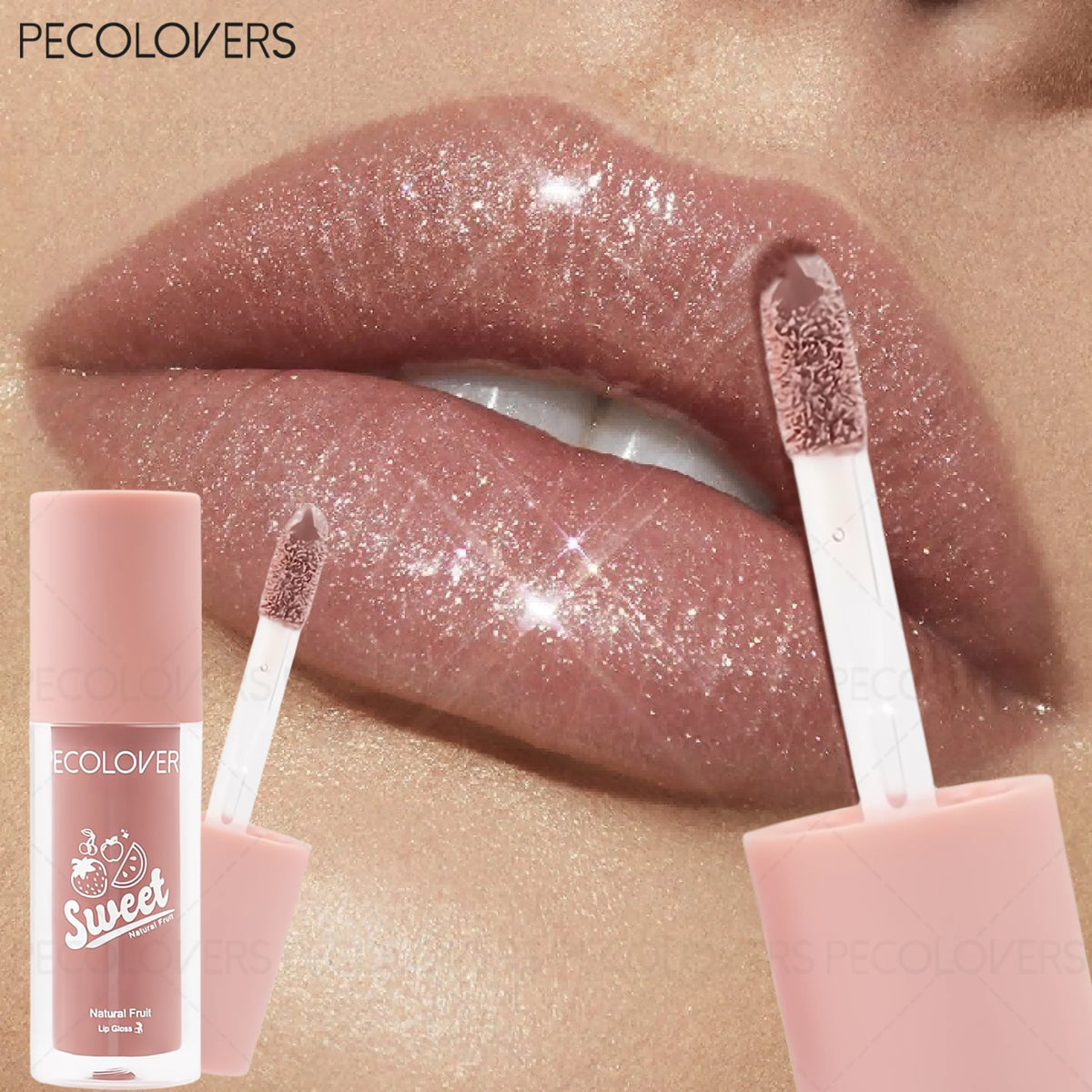 1 Pcs Fruit Flavor Lip Gloss, Hydrating Non-sticky Lipstick, for Dry Lips, Vibrant Colors, Daily Makeup, Lip Glaze Quake