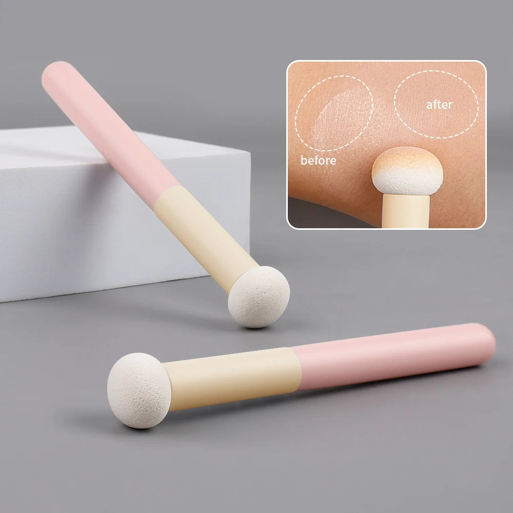 Sponge Concealer Makeup Brushes Lipstick Lip Brush Soft Makeup Powder Puff Wet Dry Use Face Contouring Blending Makeup Brushes Quake