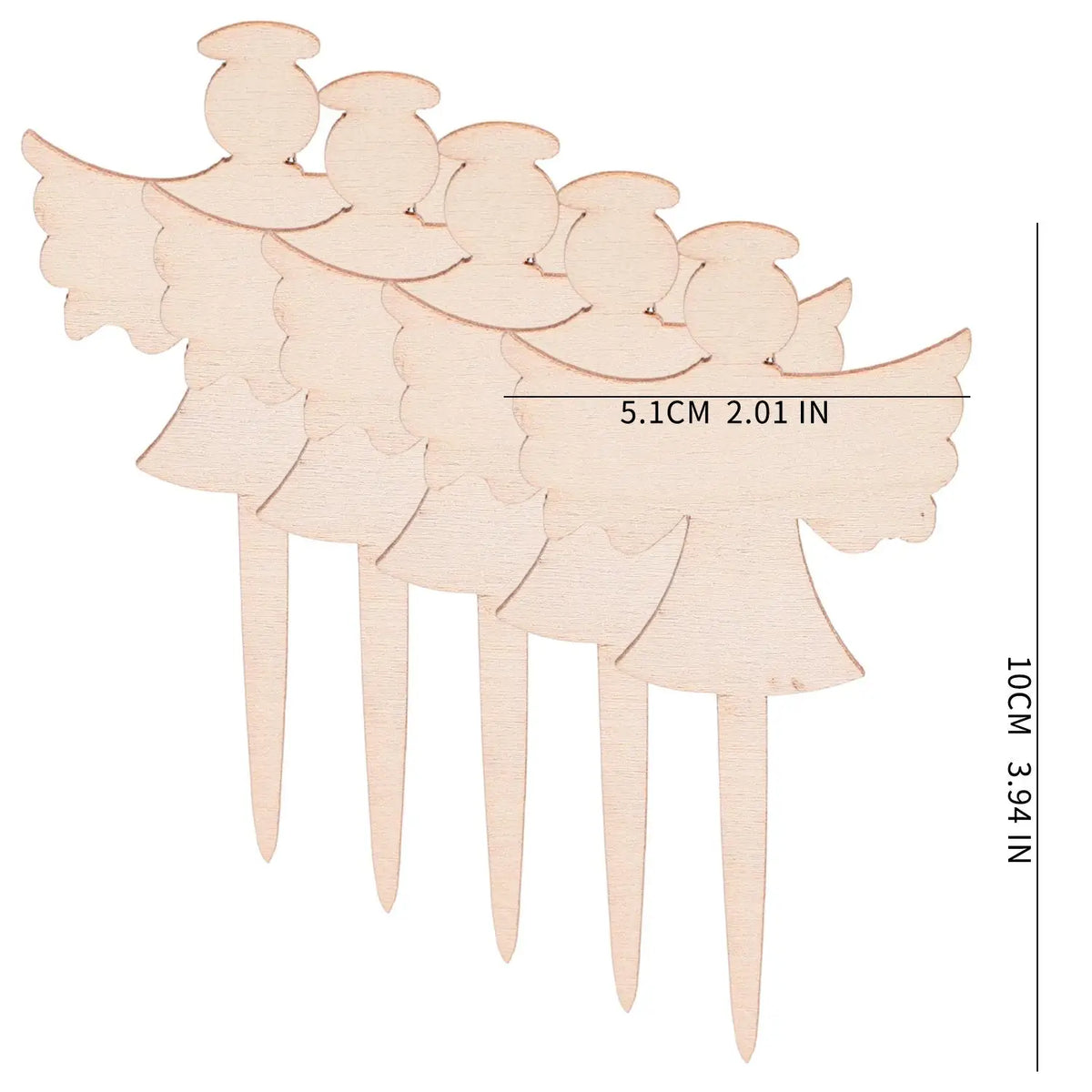 50/5PCS Wooden Plant Blank Labels Eco-Friendly Writable Sign Tags Garden Plant Markers for Seed Potted Herbs Flowers Vegetables Quake Angel 5PCS