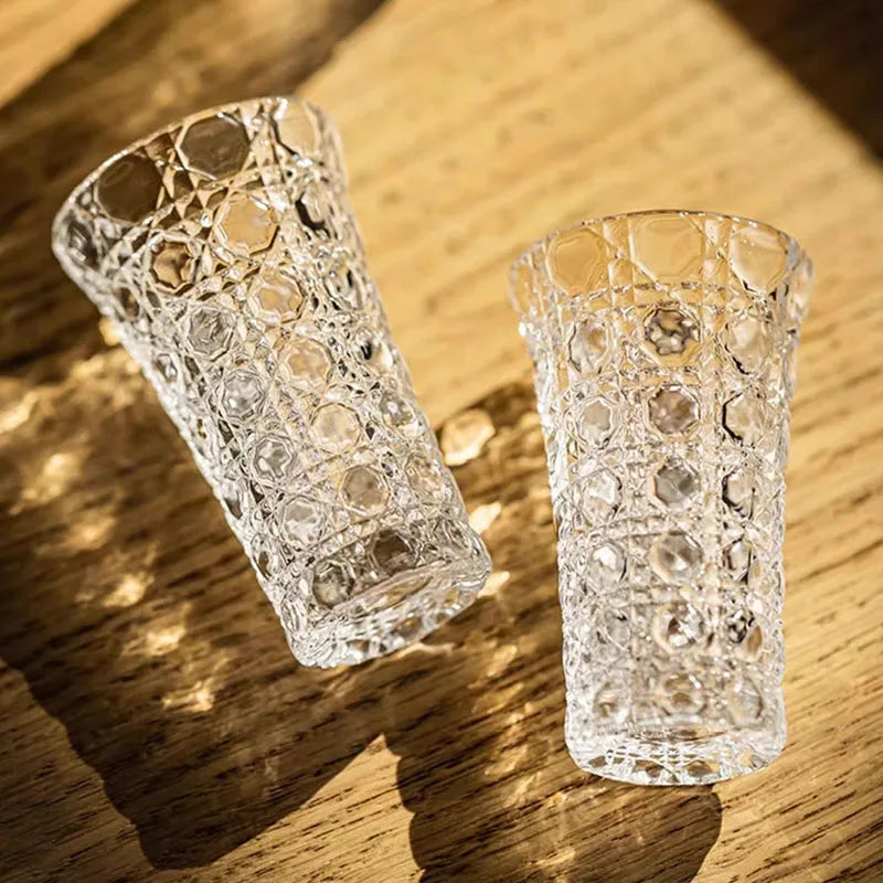 YWDL 6pcs Set Wine Glass Cup Vodka Whiskey Shot Glass Party Spirits Cup Espresso Coffee Mug Clear Cup For Sake Soju Brandy Quake