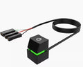 PC Motherboard External Power On Off Button Blue LED Light Desktop Computer Switch Black White Color Extension Startup Cable Quake black