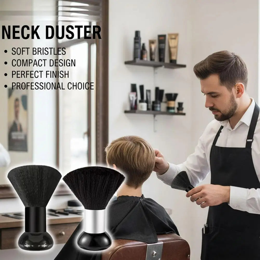 Neck Duster Barber Brush to Remove Loose Hair, Professional Hair Cutting Brush Soft Barber Brush for Brushing off After Haircut Quake