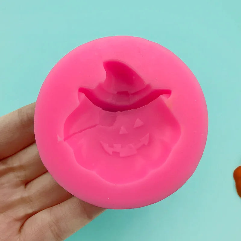 Pirate Pumpkin Shaped Silicone Mold DIY Halloween Theme Cake Mold Baking Decoration Quake