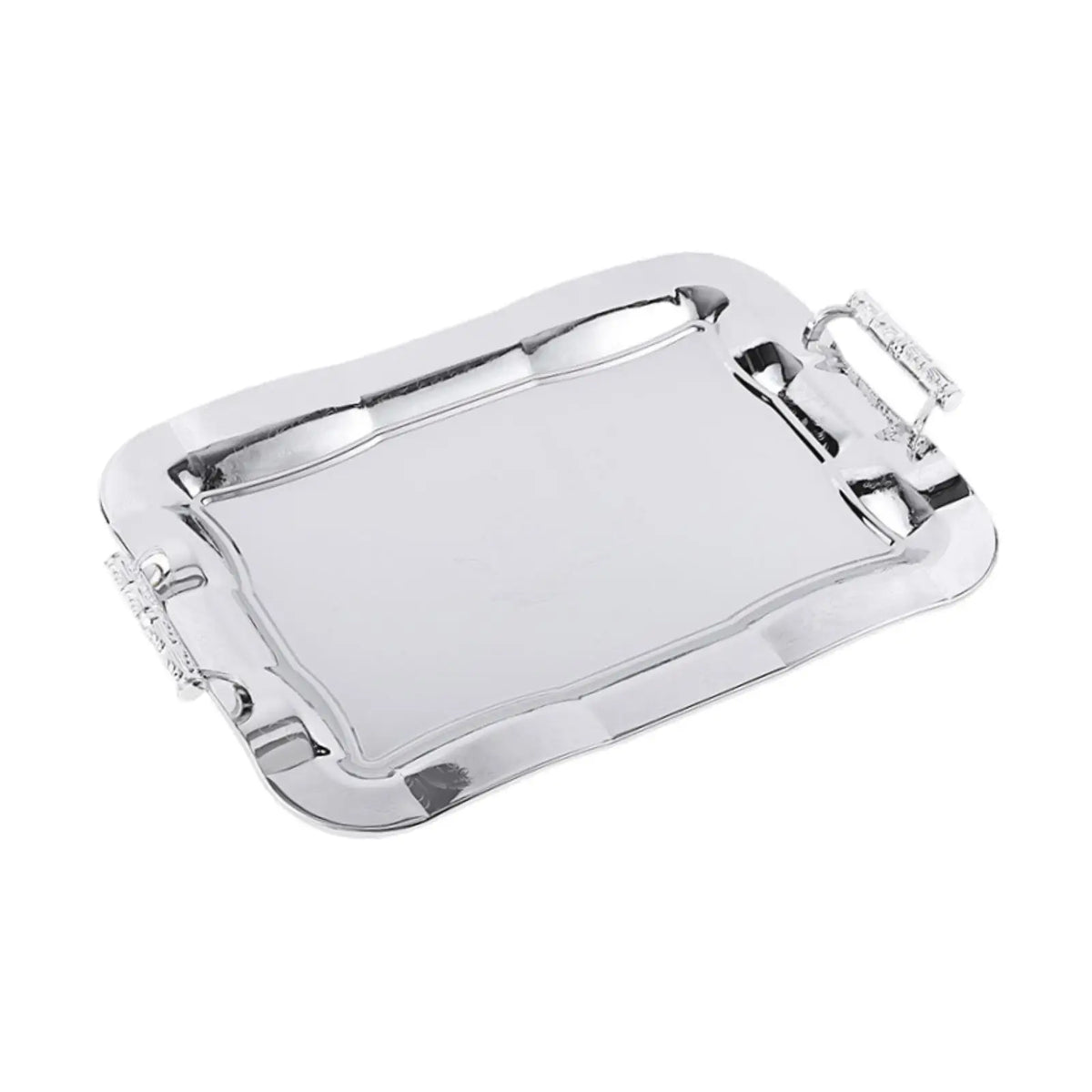 Stainless Steel Serving Tray Dish Food Storage Elegant Dessert Table Tray Serving Platter for Tea Party Bathroom Home Kitchen Quake