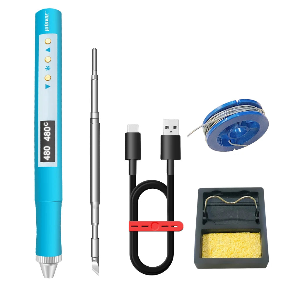 T210.JBC210 Mini Portable Electric USB Soldering Iron with Heating Block, Digital Display, USB Soldering Station Quake K TIP SET China Mainland
