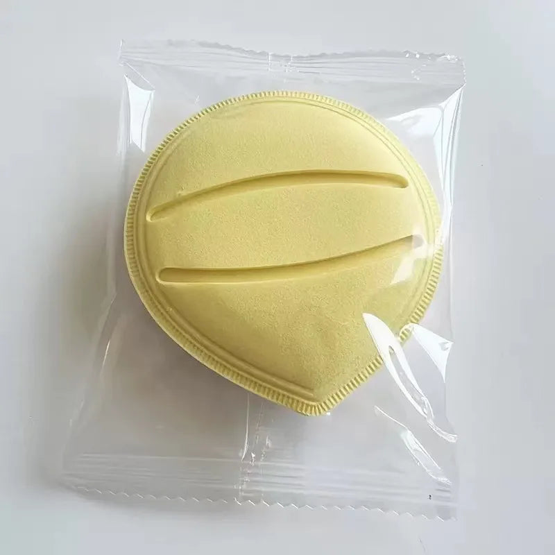 Macaron Thickened Marshmallow Puff Do Not Eat Rice Noodles Wet Dual-purpose Beauty Air Cushion Puff Quake Yellow opp bag