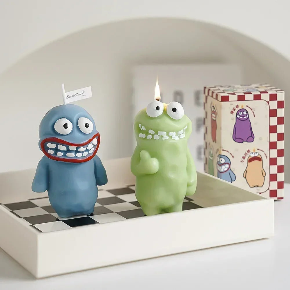 Earthlings Monster Candles Fun Creative Birthday Gifts Handmade Aromatherapy Candles Quake