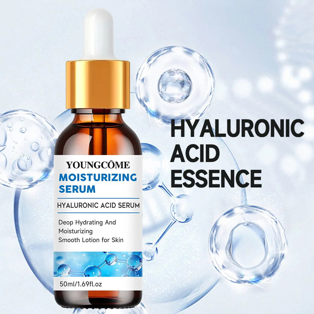 Hyaluronic Acid Facial Essence Deep Moisturizing Facial Skin Essence Anti Wrinkle Aging Face Lift Tightening Reduce Finelines Quake