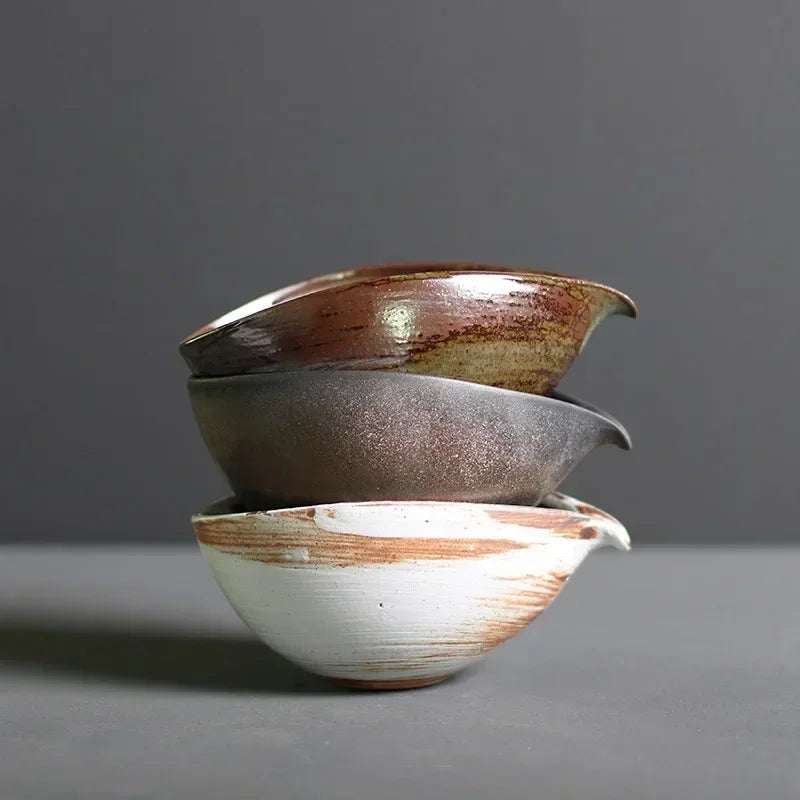 Rough Pottery Matcha Tea Bowl Tea Set Accessories Japanese Etiquette Matcha Mixed Bowl Kitchen Tools Tea Set Accessories Quake