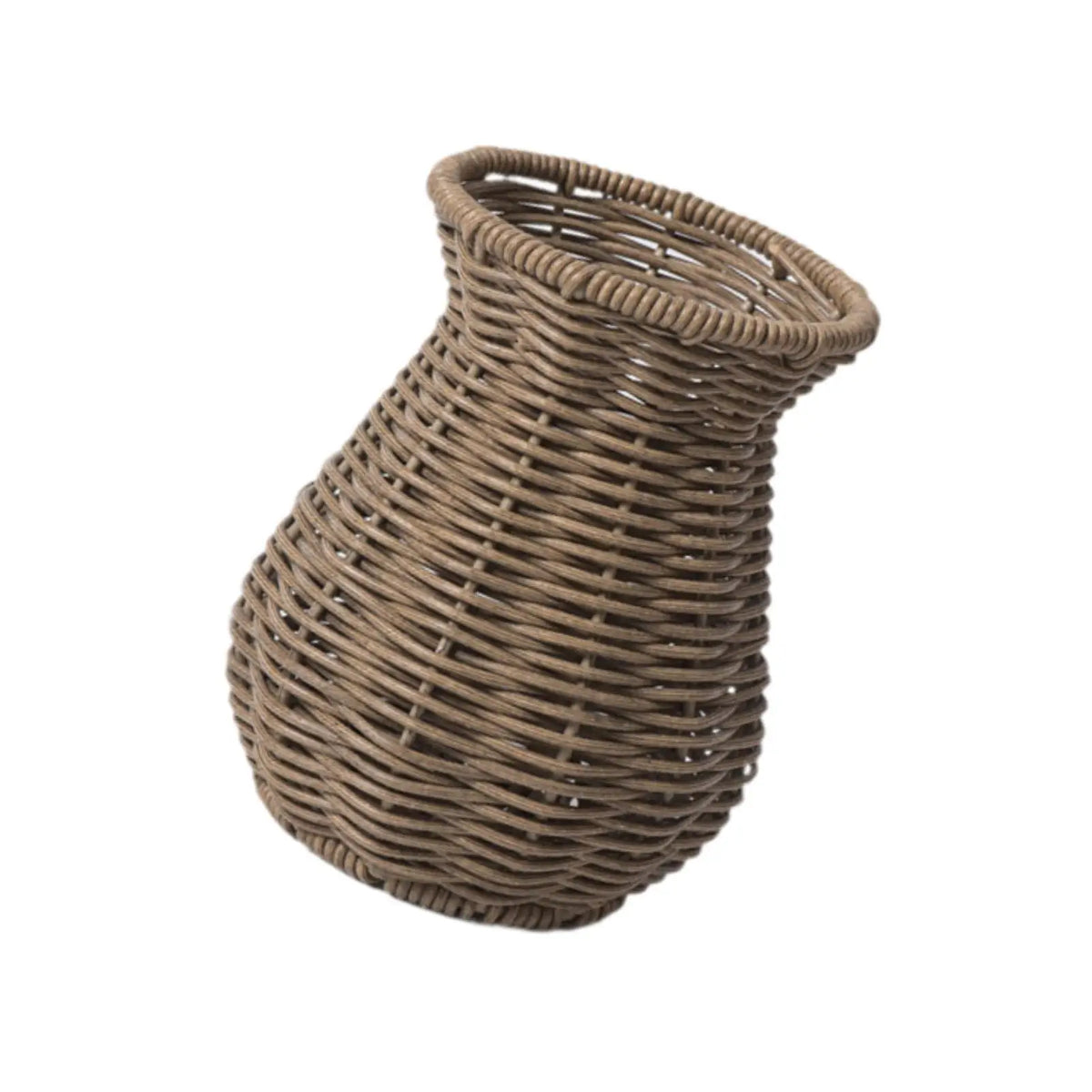 Premium Plastic Woven Vase Designer Flower Pot Small Arrangement Holder for Room Decoration Wedding Events Quake StyleD