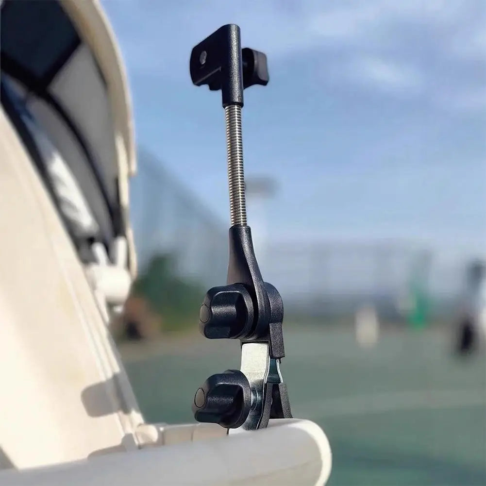 Fishing Umbrella Holder 360 Degree Adjustable Clamp Bracket Portable Sunshade Mount for Fishing Chair Camping Beach Quake