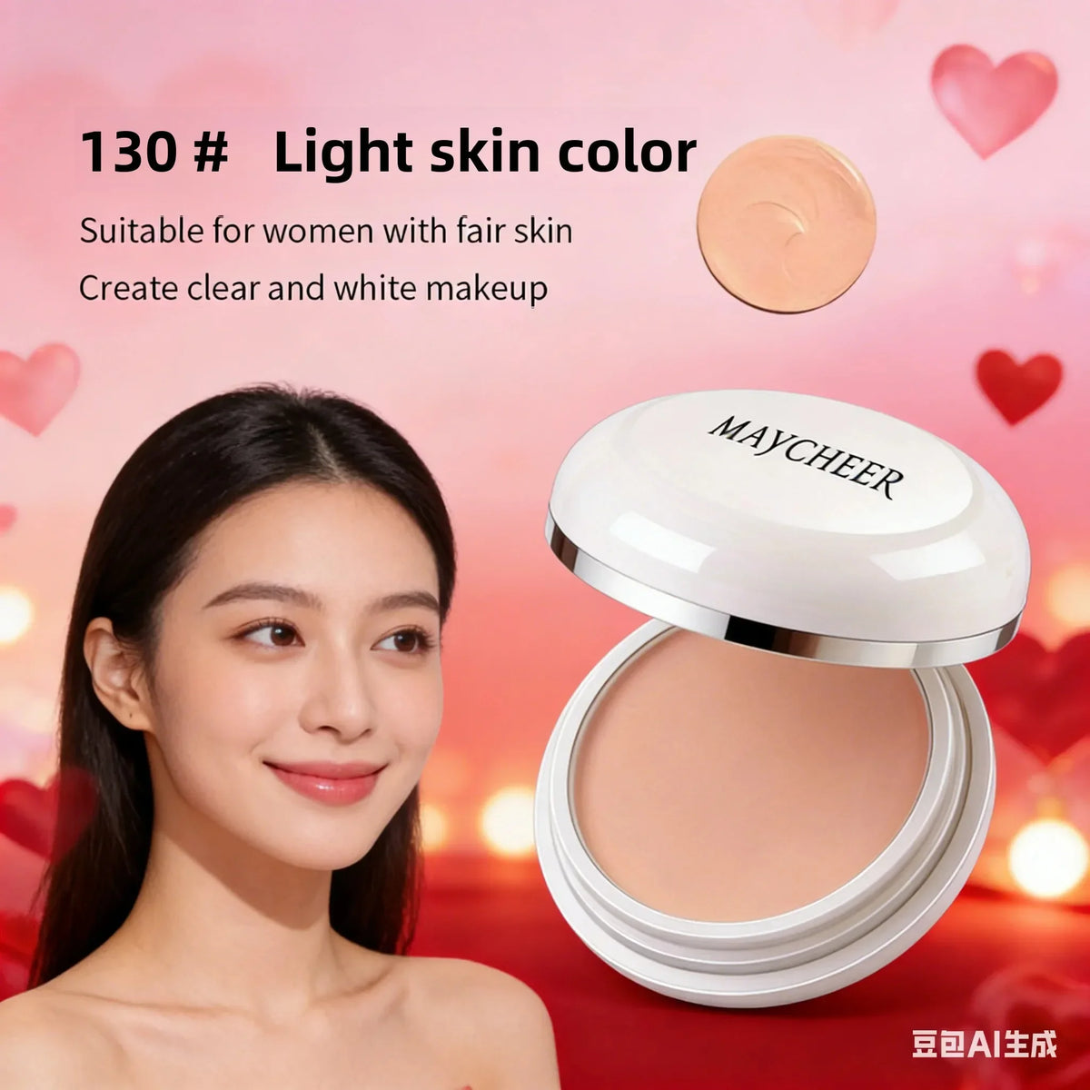 Deep Complexion Moisturizing Face Makeup - Spot Correction Cosmetic to Cover Acne Marks And Dark Circles Quake