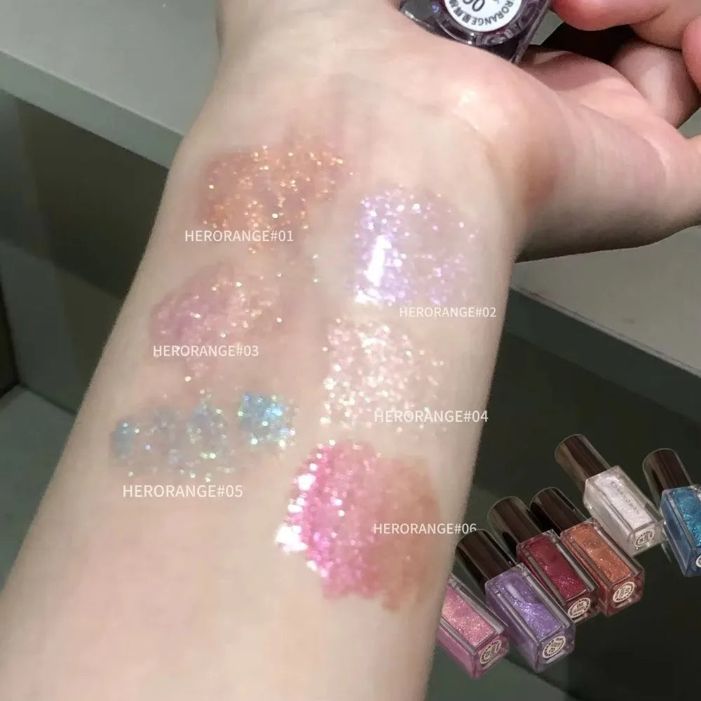 Sparkle Long-Lasting Lip Gloss Non-Fading Moisturizing Liquid Lipstick Non-Sticky Clear Lip Glaze for Women Quake