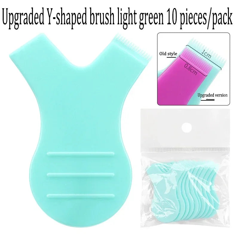 vvocci 10PCS Eye Lash Tools False Eyelash Applicator Lifting Set Silicone Pads for Mold Eyelash Rollers Firm Softening Rod Quake M44 Light green