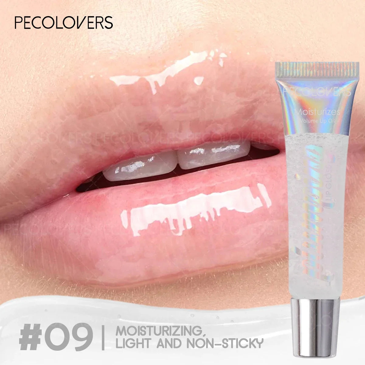 Moisturizing Lip Gloss with Shimmer, Nourishing Effect & Long-Lasting, Hydrating Liquid Lip Shine Oil, All Skin Types Compatible Quake 09