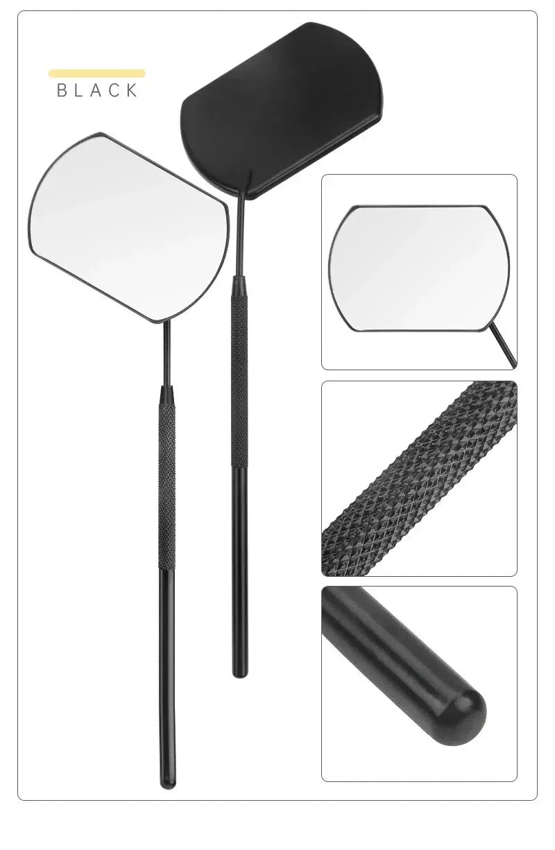 vvocci Mirror Beauty Makeup1 PCs Lash Extension Eyelash Grafting Tools Stainless Steel Multifunction Checking Lash Mirror Quake M11 Black