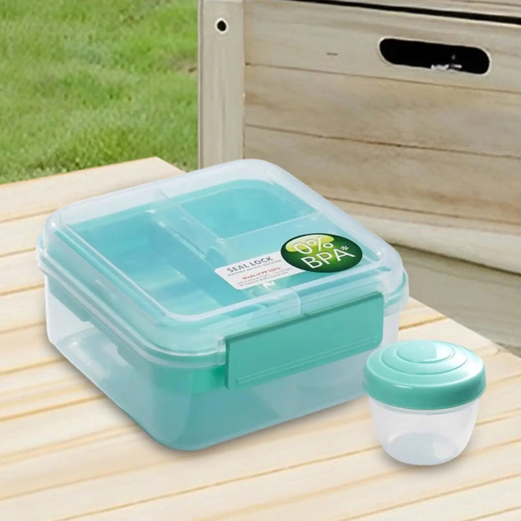 Bento Box Portable Rectangle Meal Prep Containers for School Quake