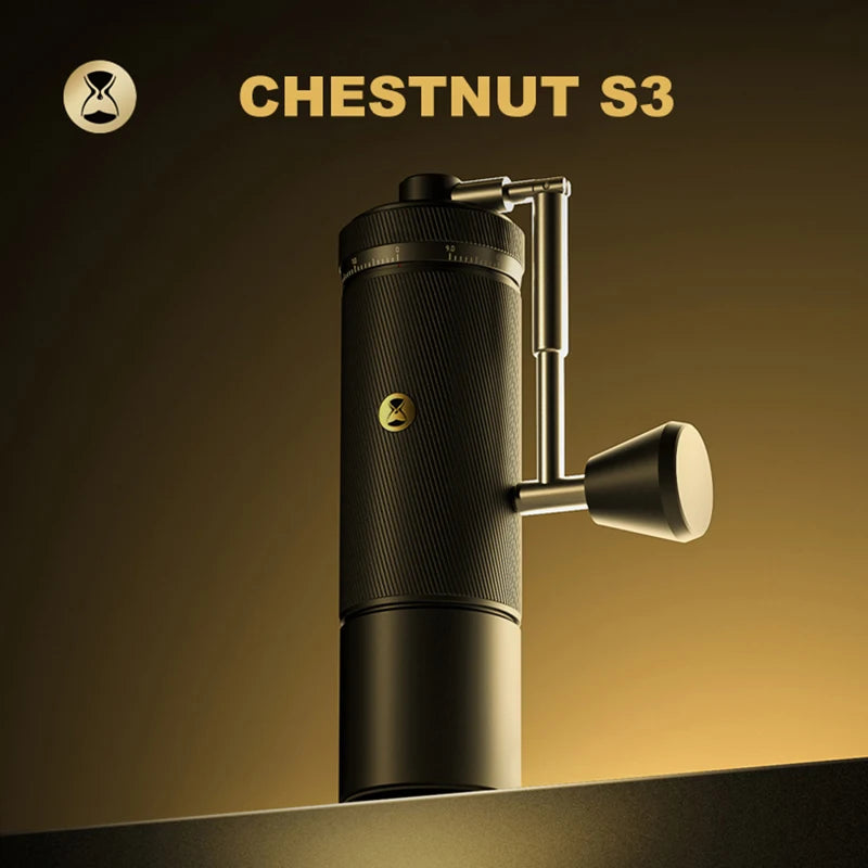 TIMEMORE CHESTNUT S3 Manual Coffee Grinder External Adjustment 0.015mm/click S2C890 Burr Inside Hand Espresso Grinder Mill Quake Default Title