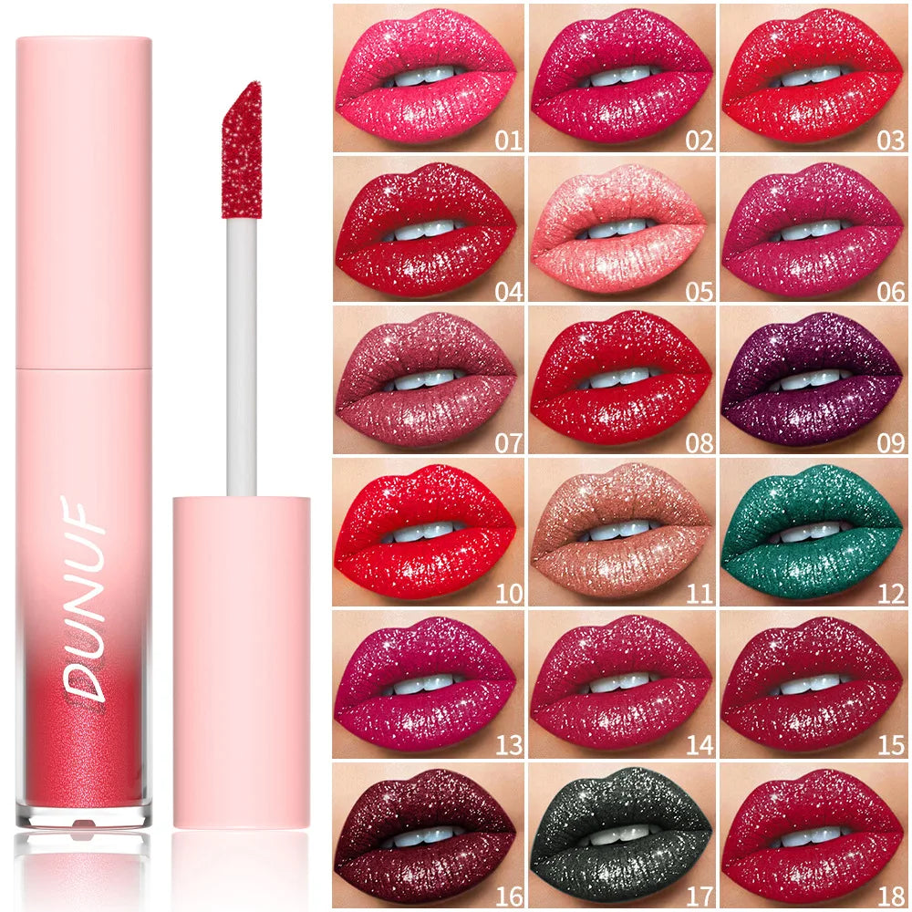 18 Color Flash Diamond Lipstick Lip Gloss Quake