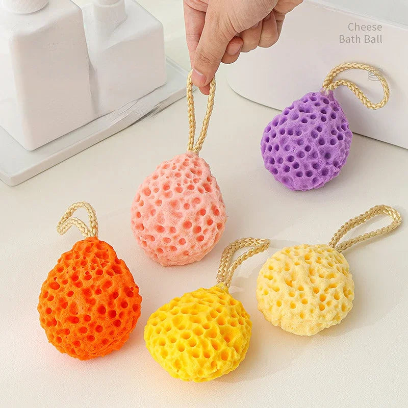 Comfortable Honeycomb Bath Ball Body Cleaning Exfoliante Shower Ball Does Not Fall Apart Soft Bath Sponge Children Kid Bath Ball Quake