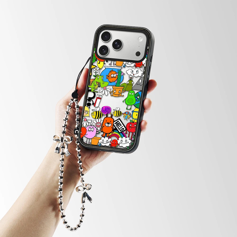 6082416 Impact Black Magnetic Phone Case Cover for IPhone 12 13 14 15 16 17 18 Pro Max Case Quake