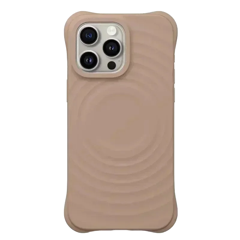 608231 Wave Magnetic Phone Cover for IPhone 13 14 15 16 17 18 Pro Max Case for IPhone 18Pro Quake sand brown iPhone 13 Pro Max
