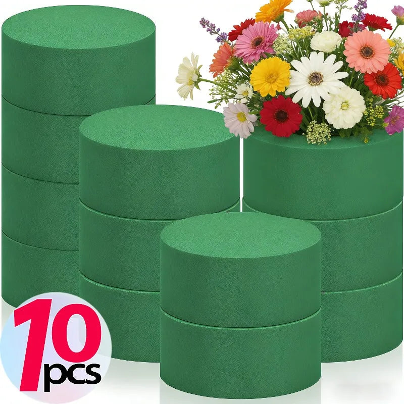8cm Round Floral Foam Bricks for Wedding Party Table Flower Arrangement Decoration Wet Foam Home Florist Artificial Flower Mud Quake