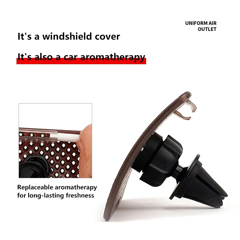 Universal Anti-Backflow Wind Deflector For Car AC Vents Cover Accessory Quake