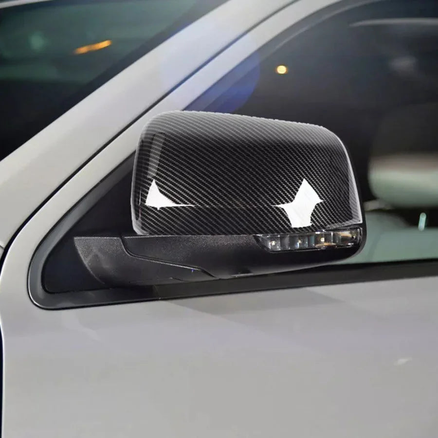 For Jeep Grand Cherokee Dodge Durango 2011-2020 Car Sticker Rearview Side Mirror Cover Wing Cap Exterior Rear View Case Trim Quake