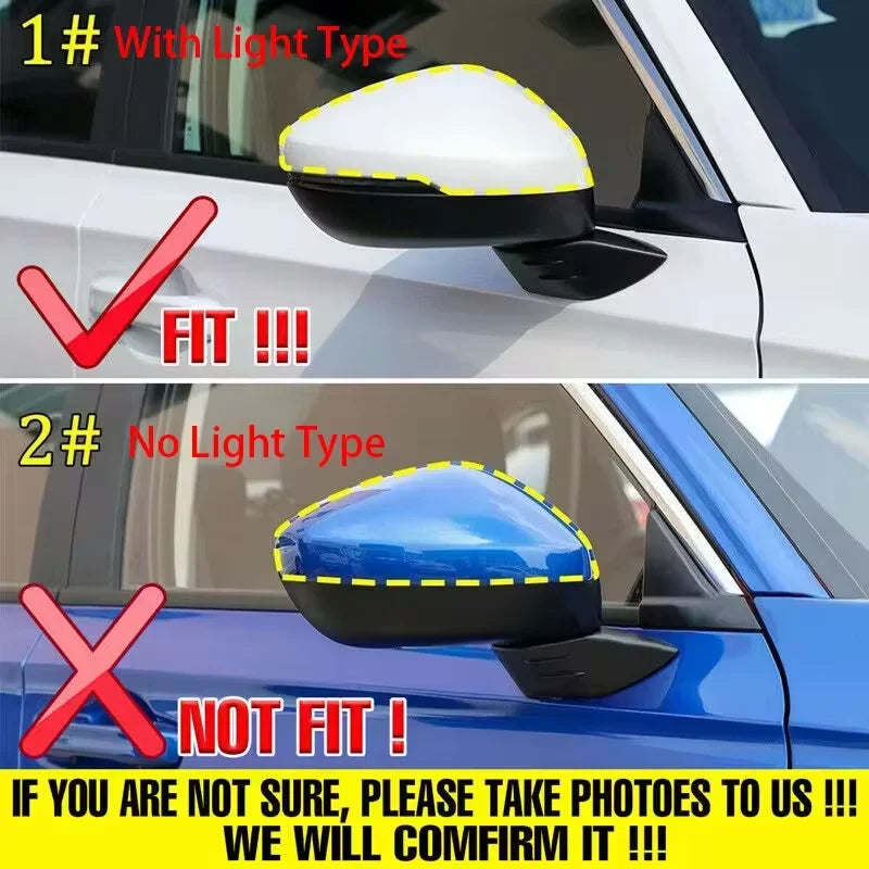 For Honda Civic 11th 2022 2023 2024 Car Sticker Rearview Side Mirror Cover Wing Cap Exterior Door Rear View Case Trim Carbon ABS Quake