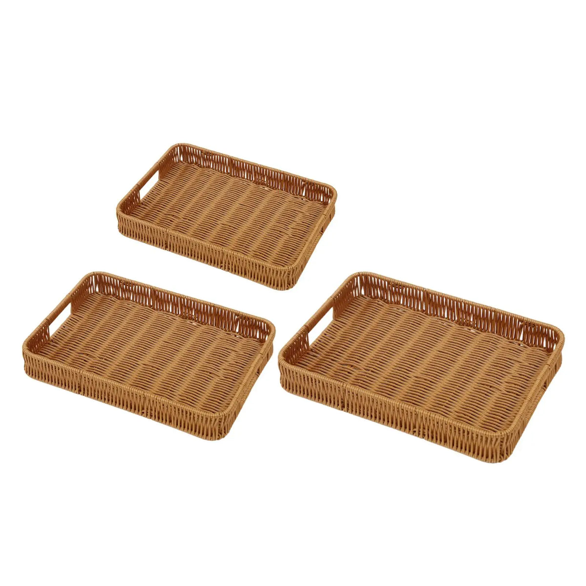 Hand Woven Serving Tray Multipurpose Vegetables Holder for Table Centerpiece Quake