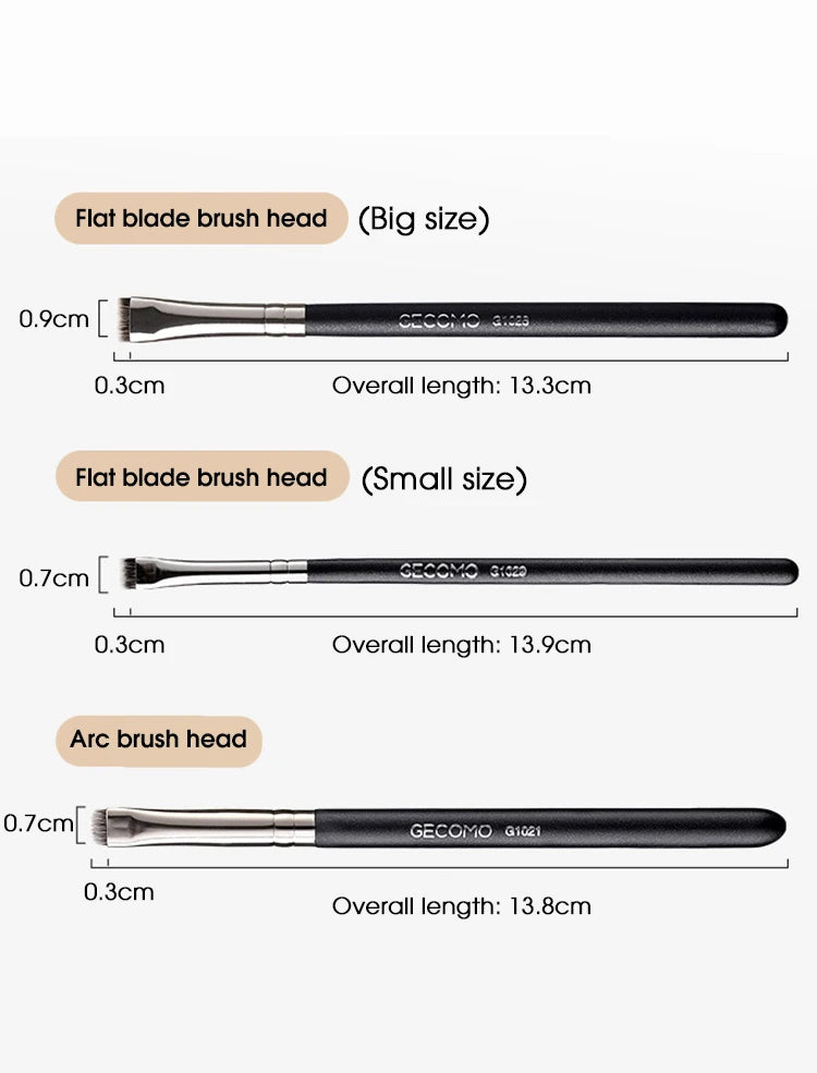Eyeliner brush eyebrow brush do not eat powder easy overhand blade flat head brush circular arc brush eye repair makeup brush Quake