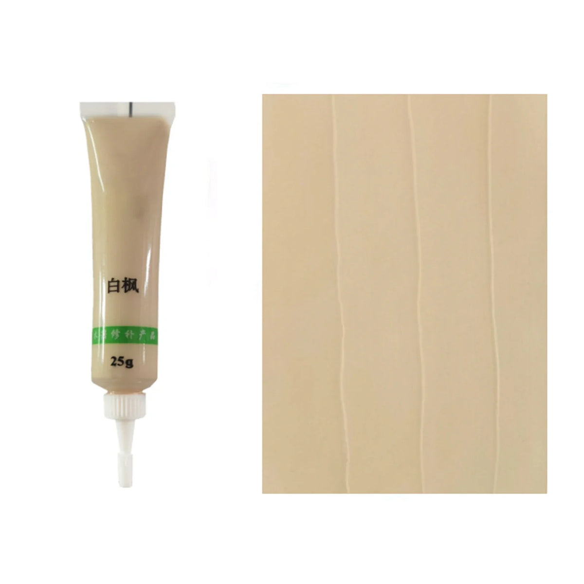 Wood Furniture Refinishing Paste Wood Floor Table Door Cabinet Scratch Fast Remover Repair Paint 27 Colors Wax For Furniture 25g Quake White Maple