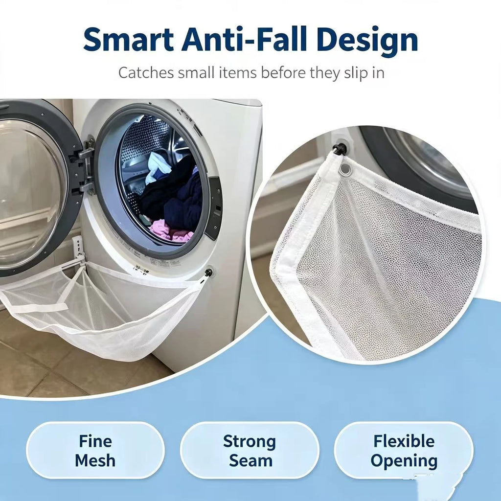 Front Load Washing Machine Collection Net Foldable Anti-fall Laundry Clothes Catcher Bag Quake