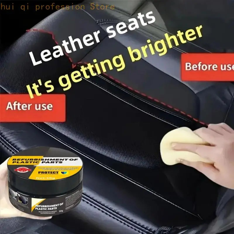 50G/70G Car Plastic Plating Refurbishing Agent Vehicle Polishing Coating for Auto Plastic Part Coating Agent with Sponge H8WE Quake
