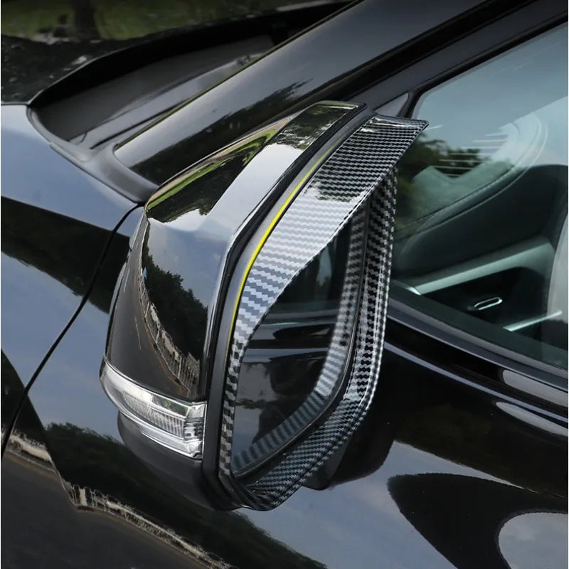 For Mitsubishi Outlander 2022-2024 2x Car Sticker ABS Exterior Side Mirror Rain Eyebrow Frame Trim Decorative Accessories Parts Quake