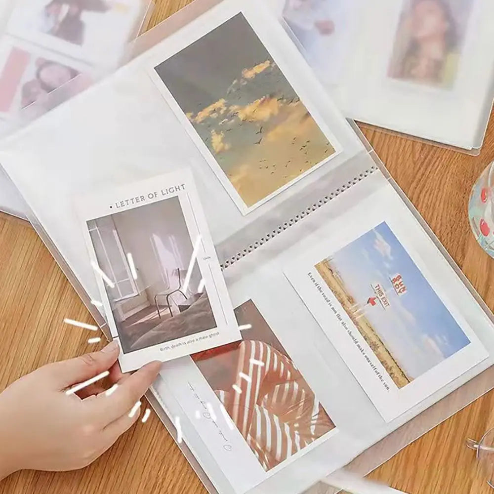 3/4/5/6 Inch 80/160 Slot Photo Album Idol Photocard Holder Idol Star Card Collect Book Creative Photo Albums Picture Card Holder Quake