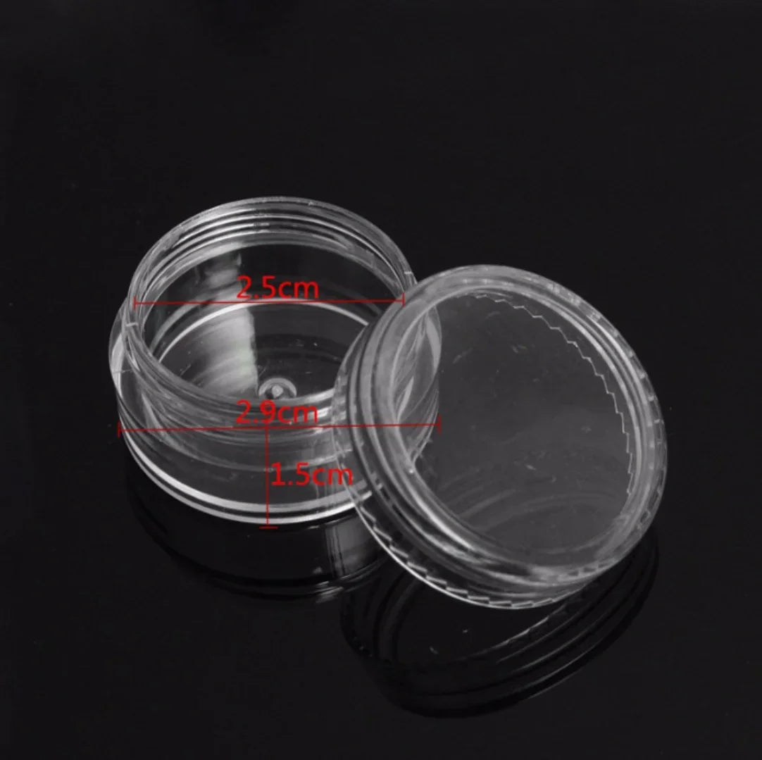 vvocci 50pcs 5g Clear Cosmetic Cream Sample Jars – Transparent Portable Containers for Balm, Lip Care & Skincare Quake