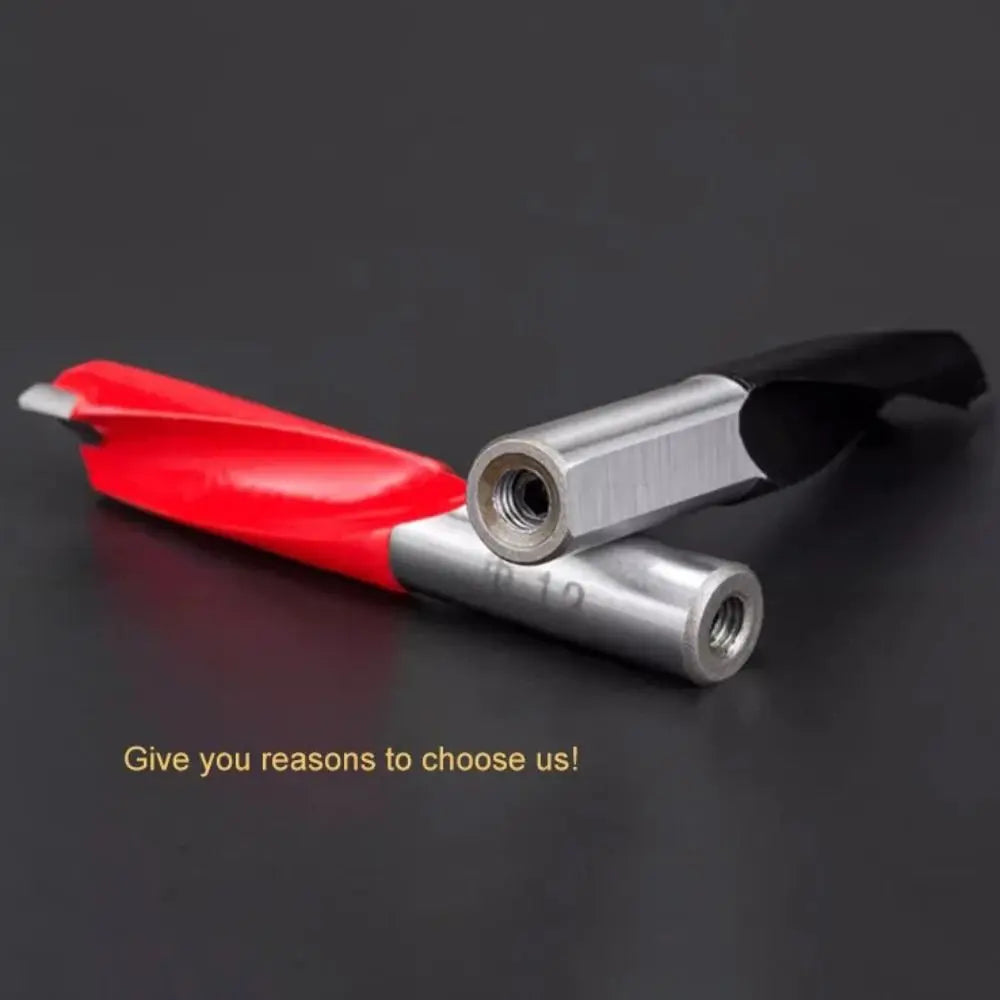 New 2 Flute Drill Bits Left/Right Carbide Row Drill 10mm Shank Woodworking Tools Wood Alloy Quake