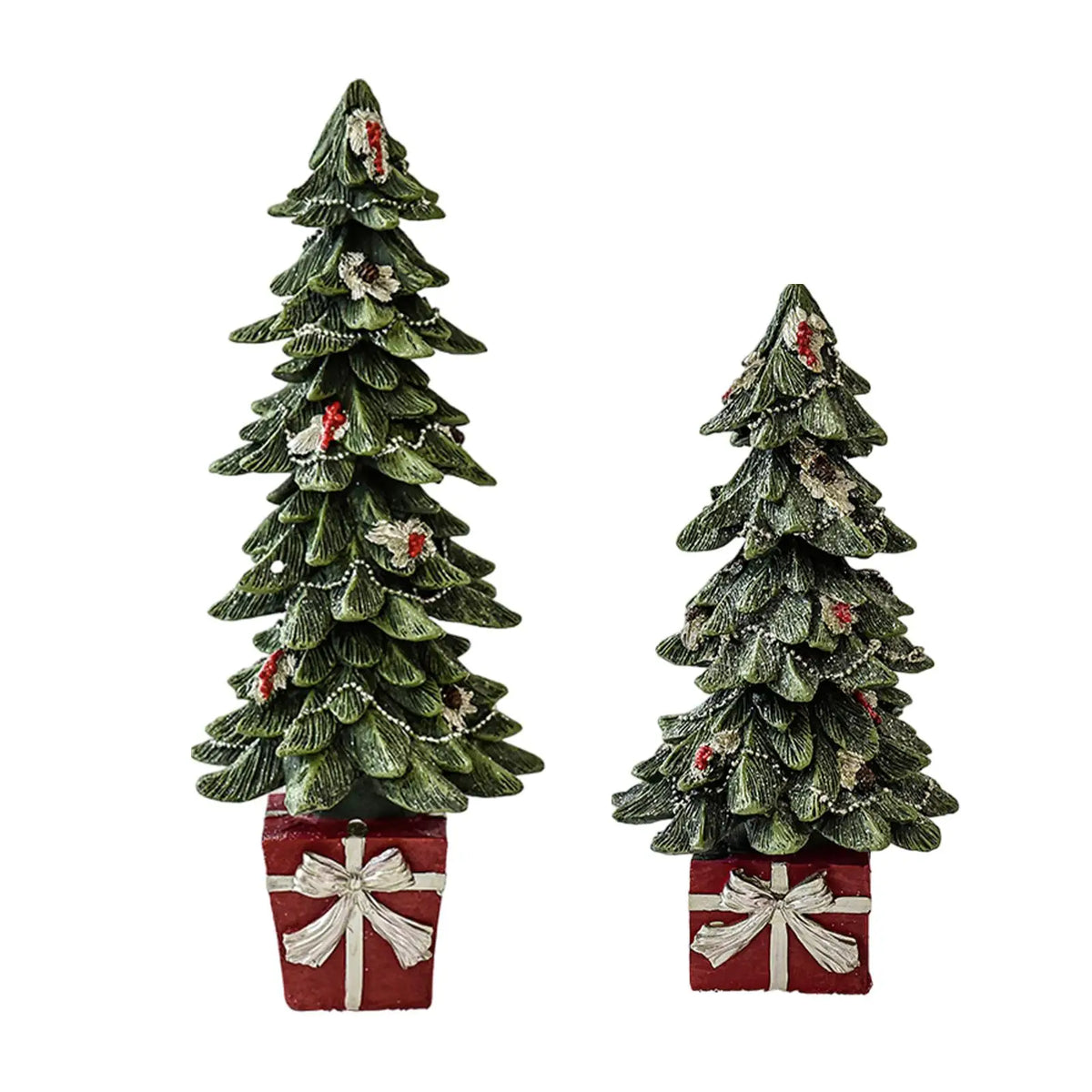 Tabletop Christmas Tree Figurine Christmas Decoration for Desk Living Room Quake