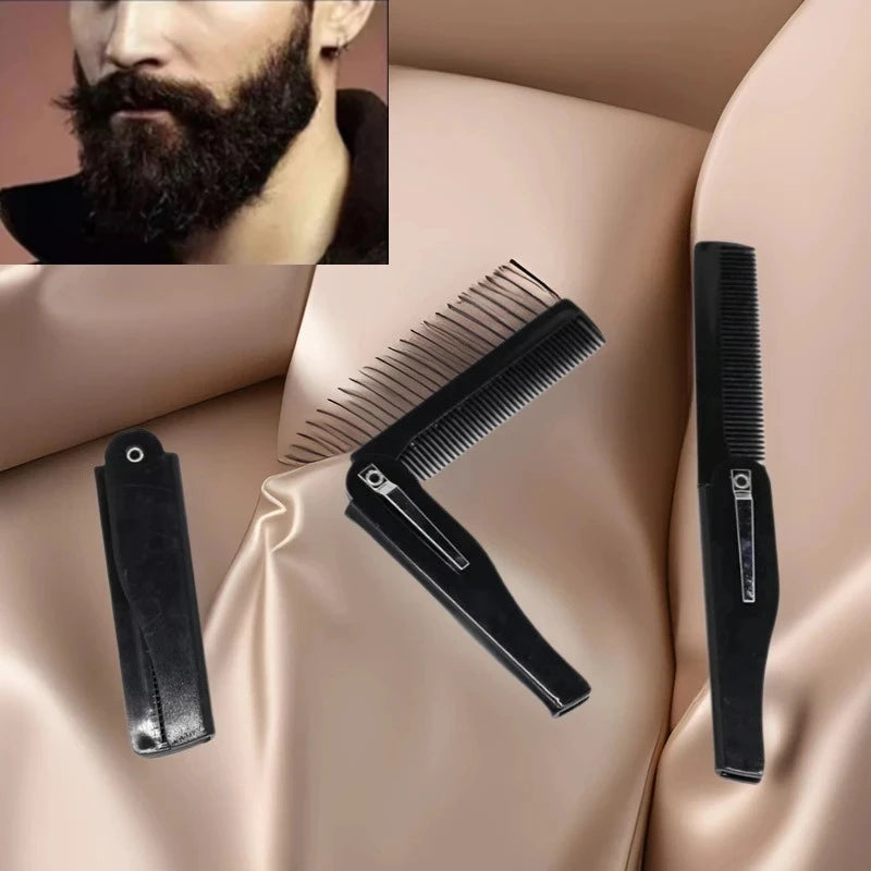 Portable Oil Folding Comb Hair Salon Household Beard Styling Hair Tool Care Oil Comb Quake