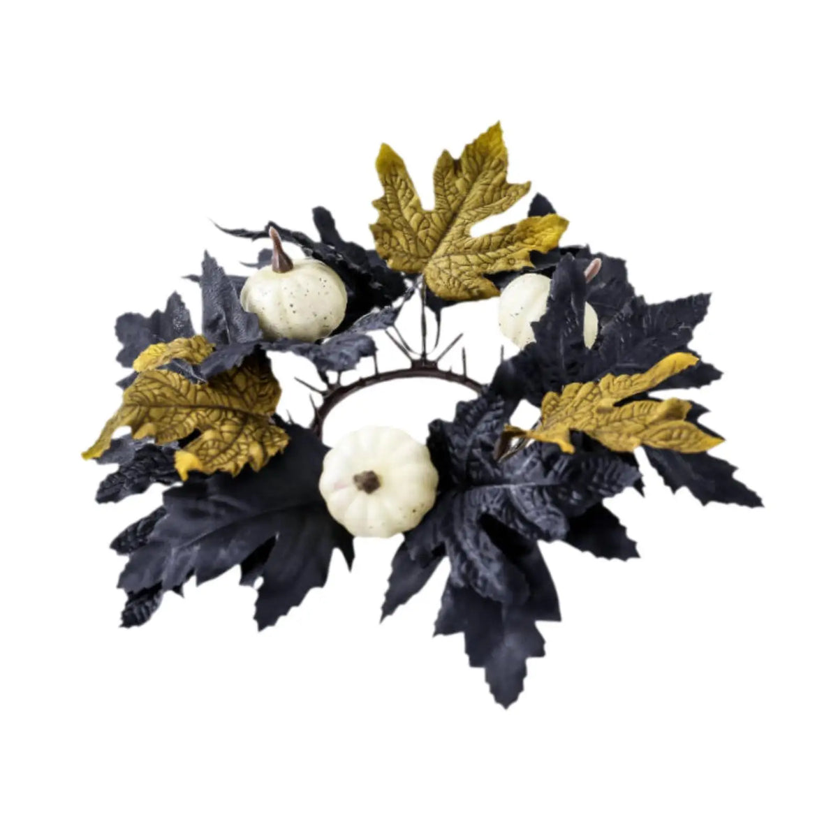 Halloween Wreath for Front Door Haunted House Decorative Home Ornament Prom Decoration Holiday Club Party Porch Halloween Wreath Quake white pumpkin