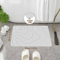 New 40x60cm Bathroom Anti-slip Mat Diatomite Stone Super Absorbent Entrance Carpet Anti-Slip Kitchen Floor Mat Quake Grey