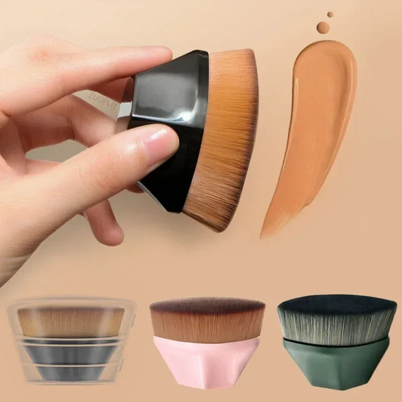 1Pcs New Arrival Foundation Brush BB Cream Makeup Brushes Loose Powder Brush Flat Kit Pincel Maquiagem Make Up Brushes Quake